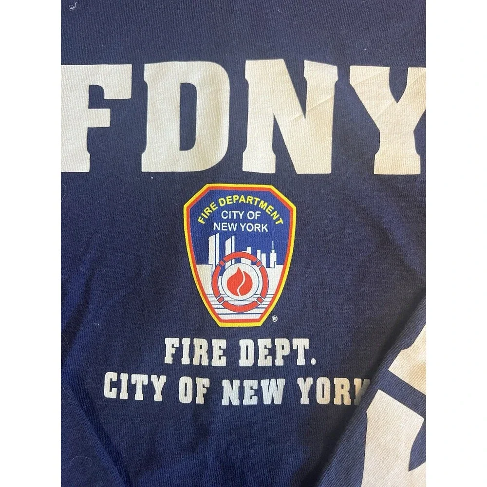 Boys FDNY Fire and NYPD Police Shirts Size Medium 6/7 Lot Dress Up Play Costume - Picture 6 of 13